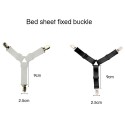 4PCS White Adjustable Triangle Bed Sheet Fasteners