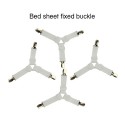 4PCS White Adjustable Triangle Bed Sheet Fasteners