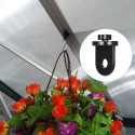 10pcs/set Greenhouse Plastic Hanger Hanging Clip Set of 10 Hanging Hooks Plant Hangers Greenhouse Gadgets Hanging Tool for Green