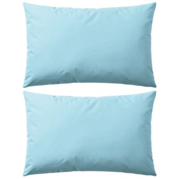 Garden cushion 2 pcs. 60 x 40 cm light blue