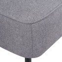  Cocktail chair with footstool fabric light gray