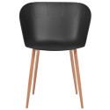 Dining Chairs 4 pcs Black