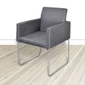 Dining Chairs 2 pcs Fabric Dark Gray