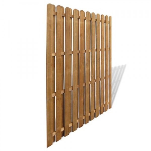 Privacy fence element Vertical profile pinewood 180 x 180 cm