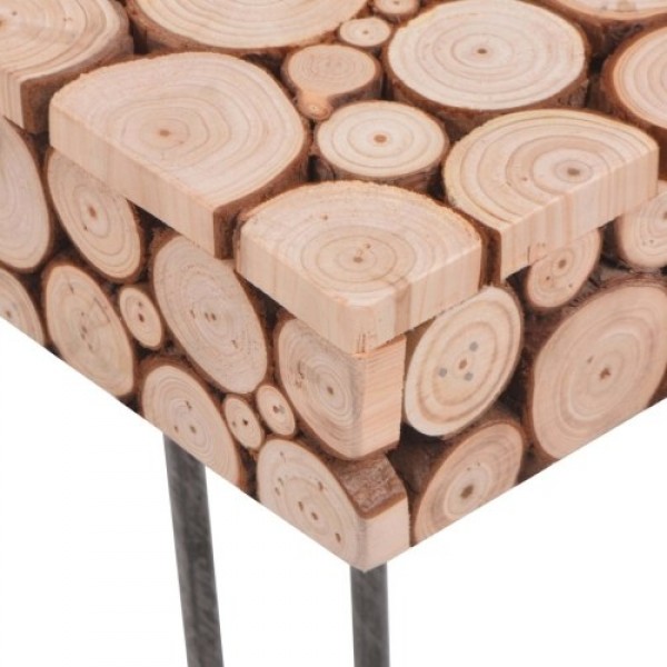 Side Table Genuine Wood 47x47x44.5 cm