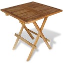 Garden table bistro table teak 60x60x65 cm