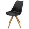 Dining Chairs 6 pcs. Faux Leather Black