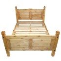 Bed &amp; Memory Mattress Mexican pine Corona 140 x 200 cm