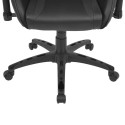  Tilting Racing Office Chair Synthetic Leather Black