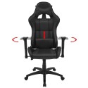  Tilting Racing Office Chair Synthetic Leather Black