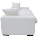  Sofa bed White synthetic leather