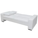  Sofa bed White synthetic leather