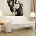  Sofa bed White synthetic leather