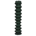 Chain-Link Fence Set with Spike Anchors 1,97x25 m Green