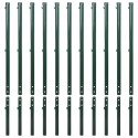 Chain-Link Fence Set with Spike Anchors 1,97x25 m Green