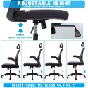 Ergonomic Office Chair with Adjustable Height Headrest Retractable Armrest Tilt Function High-back Executive Mesh Chair