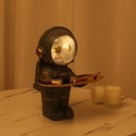 Tomfeel Astronaut Holder Metal Tray Astronaut Sculpture Light Resin Ornament Entrance Cabinet Key, Cosmetics, Trinkets Storage L