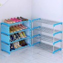 Dustproof Shoe Rack, Thickened Non-Woven Shoe Storage Organizer, Shoe Tower Stand, Simple 4 Layer Shoe Rack