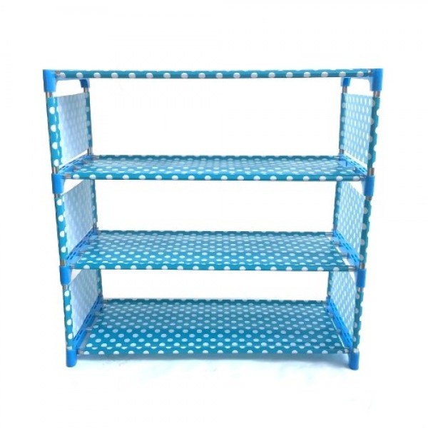 Dustproof Shoe Rack, Thickened Non-Woven Shoe Storage Organizer, Shoe Tower Stand, Simple 4 Layer Shoe Rack