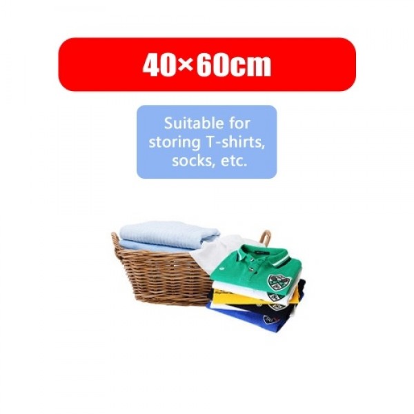 Vacuum Compressed Storage Bags for Clothes Bed Sheet Pillow Socks with Hand Pump Reusable Availiable Multiple Sizes Red