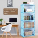 1 Tier Cube Bookcase Book Shelf Multifunctional Storage Rack for Books Shoes Toys Green Plants Decorations Bedroom Study Room Ki