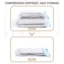 Vacuum Compressed Storage Bags for Clothes Bed Sheet Pillow Socks with Hand Pump Reusable Availiable Multiple Sizes Red