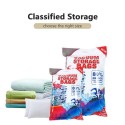 Vacuum Compressed Storage Bags for Clothes Bed Sheet Pillow Socks with Hand Pump Reusable Availiable Multiple Sizes Red