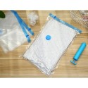 Vacuum Compressed Storage Bags for Clothes Bed Sheet Pillow Socks with Hand Pump Reusable Availiable Multiple Sizes Red