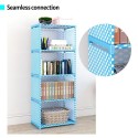 1 Tier Cube Bookcase Book Shelf Multifunctional Storage Rack for Books Shoes Toys Green Plants Decorations Bedroom Study Room Ki