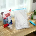 Vacuum Compressed Storage Bags for Clothes Bed Sheet Pillow Socks with Hand Pump Reusable Availiable Multiple Sizes Red