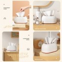 Desk Tissue Box With Spring Pop-up Paper Towel Dispenser Tissue Holder Countertops Bathroom Toilet Tissue Box Napkin Storage Box