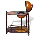 Globe Bar Wine Stand Wood Freestanding