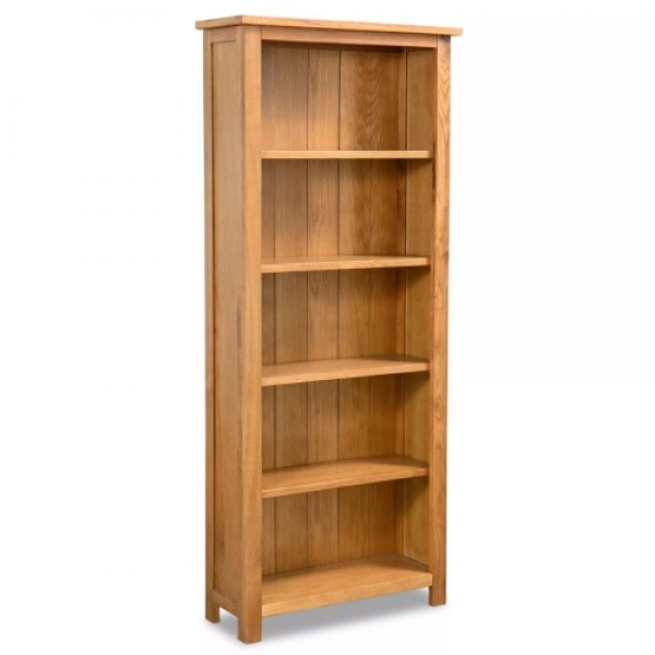 5-Tier Bookcase Oak 60x22,5x140 cm