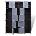 Modular Cabinet with 14 Compartments 14.6"x57.5"x71"