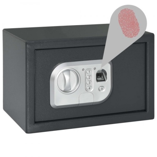 31 x 20 x 20 cm Dark Gray Digital Safe with Fingerprint