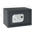 31 x 20 x 20 cm Dark Gray Digital Safe with Fingerprint