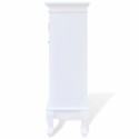 White Cabinet with 5 Drawers 2 Shelves