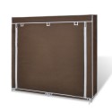 Fabric Shoe Cabinet with Cover 45" x 11" x 43" Brown