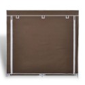 Fabric Shoe Cabinet with Cover 45" x 11" x 43" Brown