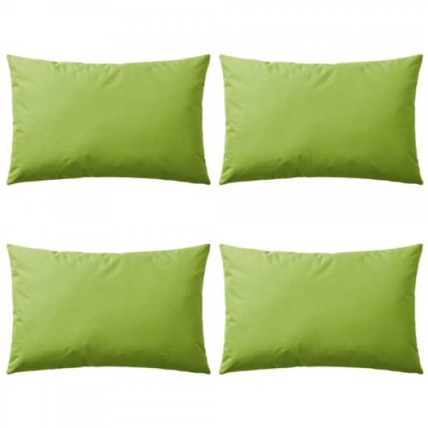 Garden cushion 4 pcs. 60 x 40 cm apple green