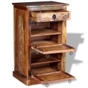 4-Layer Shoe Cabinet with Drawer Solid Reclaimed Wood