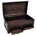 Trunks wood wooden trunk with drawers chest coffee table