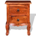 Nightstands with Drawers 2 pcs Solid Acacia Wood