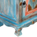 Nightstand Solid Mango Wood Blue