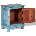 Nightstand Solid Mango Wood Blue