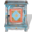 Nightstand Solid Mango Wood Blue