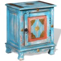 Nightstand Solid Mango Wood Blue