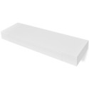 Shelf for walls with drawer, White MDF for Books / DVD