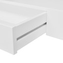 Shelf for walls with drawer, White MDF for Books / DVD