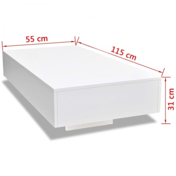 244021  Coffee Table High Gloss White